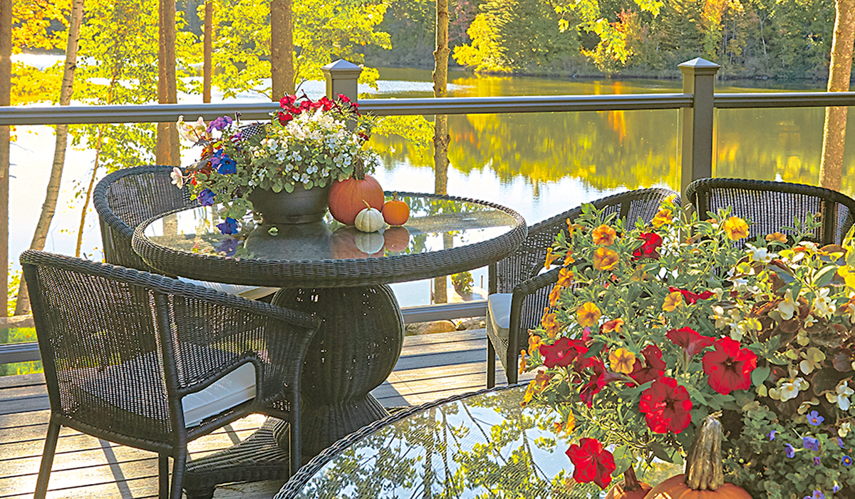 Our elevated patio is always a hit with guests.