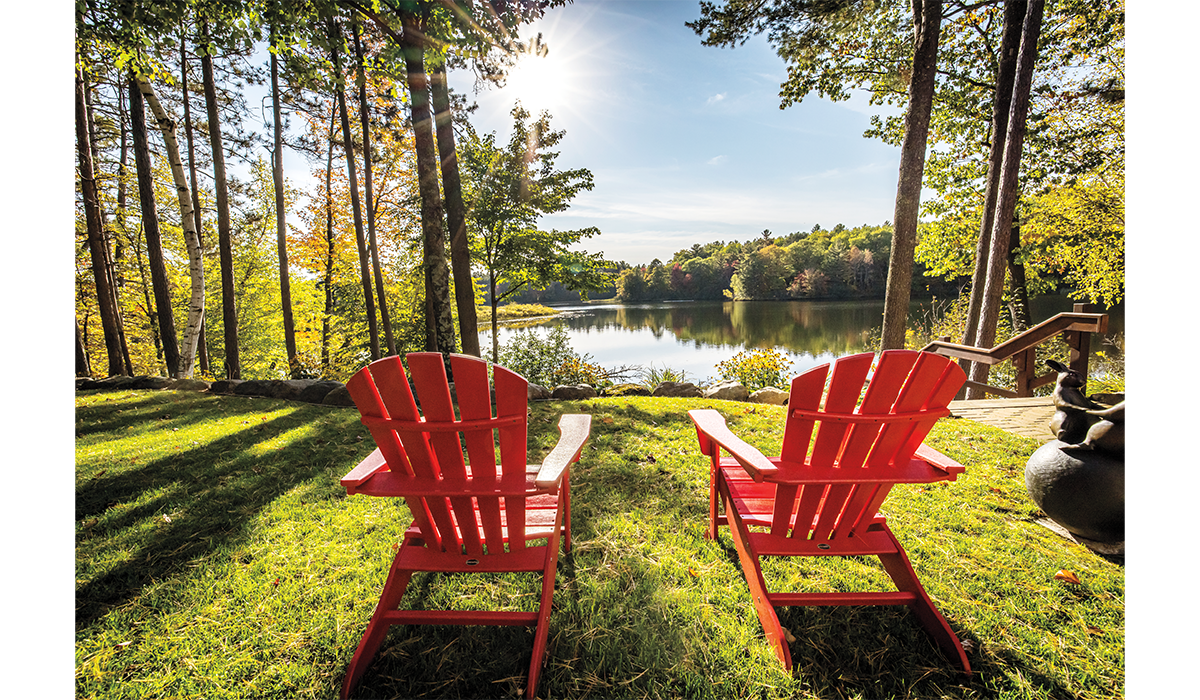 Sit back, relax and enjoy the tranquil view.