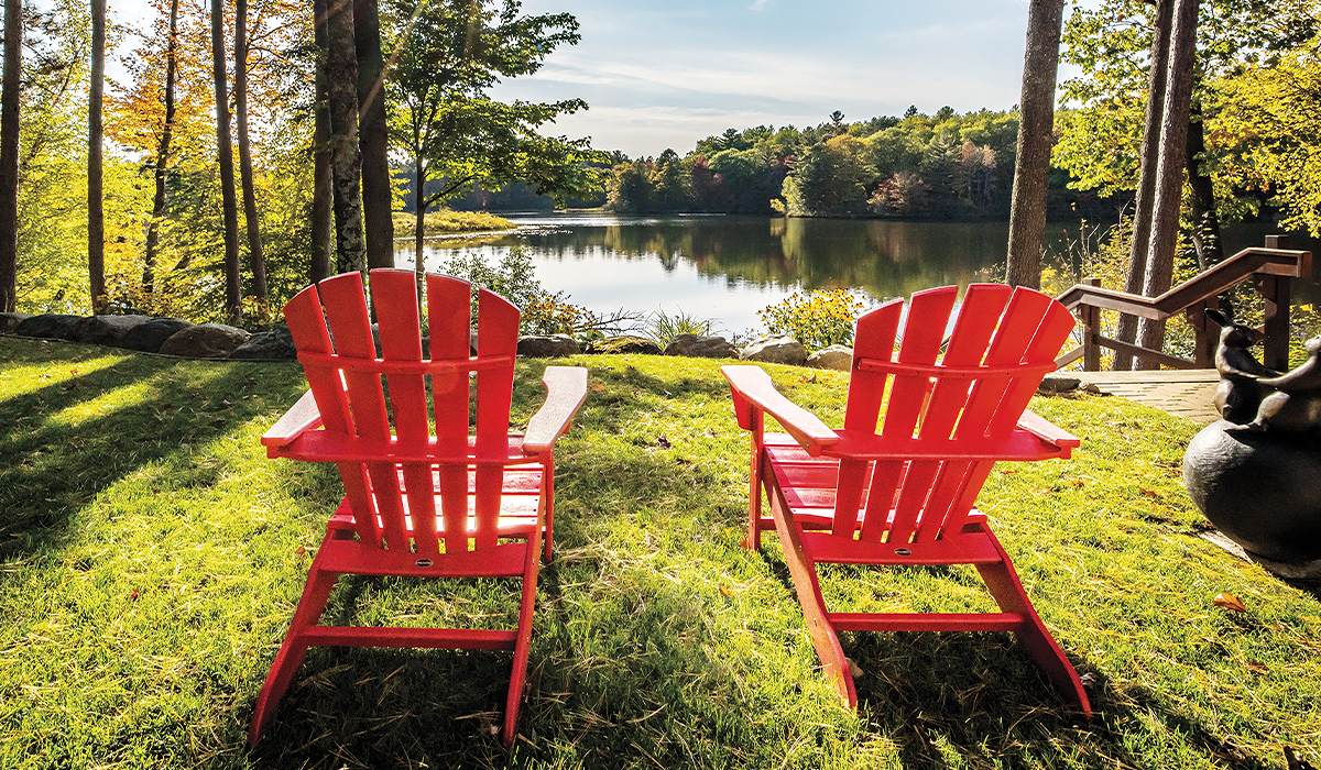 Sit back, relax and enjoy the view as you sip your coffee.