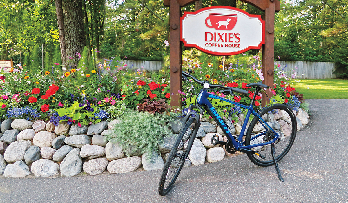 Dixie's is located on the Heart of Vilas County Bike Trail.