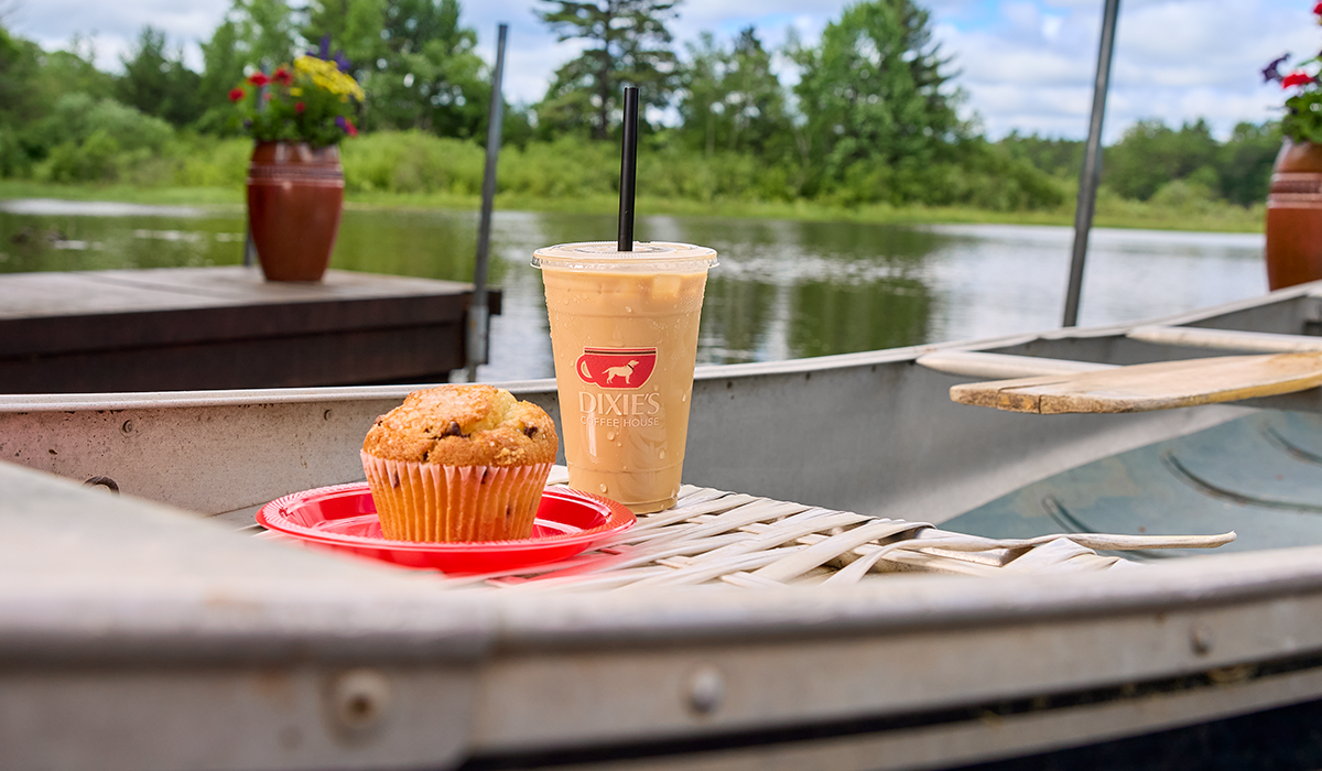 Take your order outside and enjoy the view.